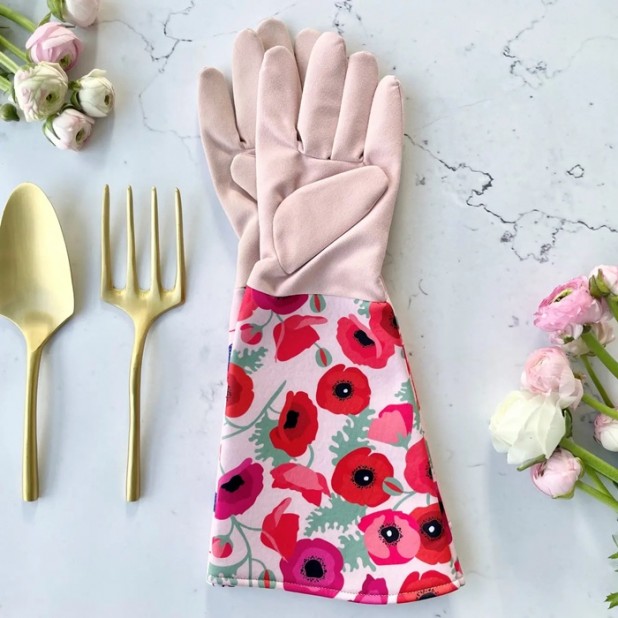 Garden Gloves Australian Botanical - Poppies Garden Gloves Australian Botanical - Poppies